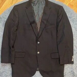 Joseph Abboud Black Cashmere Blazer Size 48 R